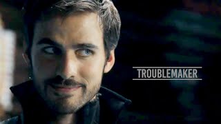 OUAT  Hook and Emma Captain Swan  Troublemaker [upl. by Zelten]