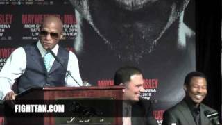 Floyd Mayweather Jr vs Shane Mosley Final Presser  FightFancom [upl. by Bittner]