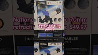 National geographic 70mm refracting telescope 4997 samsclub shorts science stars [upl. by Auqinot997]