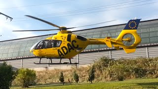 Rettungshubschrauber Christoph 31 DHBYH Start am Bahnhof BerlinSpandau [upl. by Idroj]