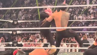 🏃  Roman got so hype for the tag I think he forgot to get in the ring for a second 😂 [upl. by Nnalatsyrc]