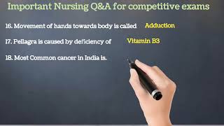 Nursing Important question and answers RRB  Norcet  AIIMS  JIPMER [upl. by Meagan]