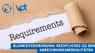 Blankoverordnung Rechtliches zu den Abrechnungsmodalitäten [upl. by Howell]