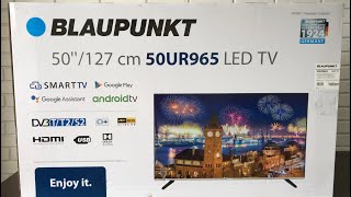 Видеообзор телевизора 50quot Blaupunkt 50UR965 Series UR965 unboxing review [upl. by Ahseneuq]