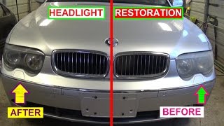 How to Make Your Headlights Clear Crystal Clear Headlights Permanently [upl. by Cazzie740]