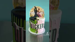 MAKING A WICKED THE MOVIE CAKE  cake wicked movie art artist cakedecorating easy diy [upl. by Eirolav686]