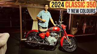 2024 Royal Enfield Classic 350 Launched  7 New Colours [upl. by Madelena]