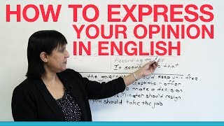 How to express your opinion in English [upl. by Atterys651]