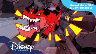 Devil redder Moon Girl  MARVEL Moon Girl and Devil Dinosaur  Disney Channel Norge [upl. by Canter]