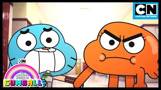 When a gorilla charges you have to stare it to the ground  Gumball  Cartoon Network [upl. by Uzzia]