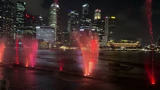 Marina Bay Sands Dancing 💃 fountain 🇸🇬 Singapore THUMBMARKSMCPRIVATRLIMITED [upl. by Handy]