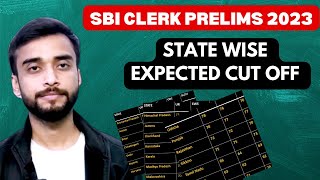 SBI CLERK 2023 EXPECTED CUT OFF  SBI CLERK 2023 EXPECTED CUT OFF STATE WISE [upl. by Iiette]