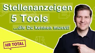 5 kostenfreie RecruitingTools für erfolgreiche Stellenanzeigen 👍  HR Total Tipps amp Tricks [upl. by Jedidiah]