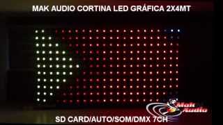 MAK AUDIO CORTINA DE LED GRAFICA  VISION LED CURTAIN [upl. by Htinek]