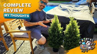 ECOLVANT Two 3ft Artificial Cedar Trees Review – Stunning Faux Greenery [upl. by Rock451]