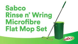 How to use the Sabco Rinse N Wring Microfibre Mop Set [upl. by Cynera]