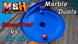 Marble Race HeadtoHead Duels Blood Red vs Sky Blue [upl. by Oriole]