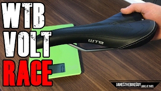 WTB Volt Race Saddle Crmo Rails 135mm Review  Weight [upl. by Novyat487]