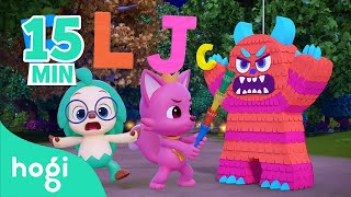 C is for Candy 🍬 Chocolate 🍫 Cookie🍪｜ABC Song｜Learn ABC｜15 min｜ABC for Kids｜Hogi Pinkfong [upl. by Rainer]