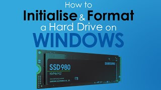 How to initialise a hard drive in windows [upl. by Osugi680]