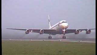 Douglas DC8 BLAST FROM THE PAST  Ostend Airport 1998  LOUD [upl. by Harras]