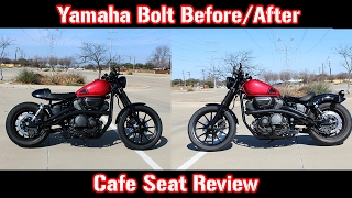 Cafe Seat on Yamaha Bolt Review BeforeAfter [upl. by Bully]