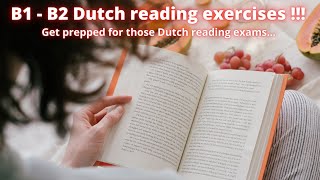 Dutch B1B2 reading exercises  Are you ready for the NT2 exam [upl. by Atiuqrahs]