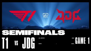 JDG vs T1  Game 1  SEMIFINALS Stage  2023 Worlds  JDG Intel Esports Club vs T1 2023 [upl. by Margery]