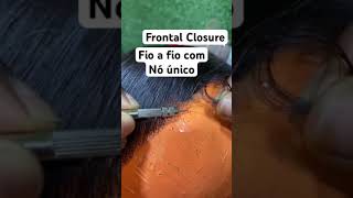 😱🔥Técnica segura para confecção de lace fio a fio fioafio wigs wig hair short [upl. by Felder]