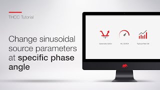 Change sinusoidal source parameters at specific phase angle  THCC Tutorial [upl. by Iiette]