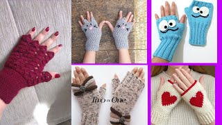 Crochet hand gloves [upl. by Arahsal]