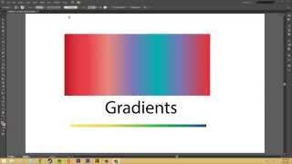 Adobe Illustrator CS6 for Beginners  Tutorial 49  Gradients [upl. by Breen345]