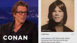 Kevin Bacons Painful TBT Photo  CONAN on TBS [upl. by Nightingale]