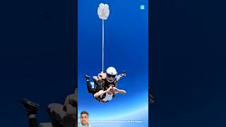 How Not To Land Your Parachute 😨 amazingfacts skydiving [upl. by Nalat912]