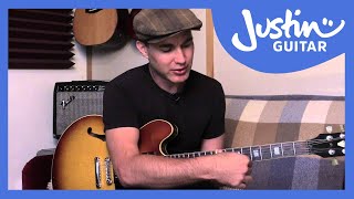 Guitar Technique Slide Guitar Basics 1  Guitar Lesson TE80  Justin Guitar [upl. by Glynas839]