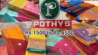 Pothys Festival Silk Saree Collection Rs1500 To Rs4500  போத்தீஸ்ன் விழாக்கால பட்டுப்புடவைகள் [upl. by Nednyl]