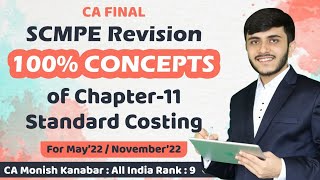 Full Standard costing Revision  CA Final SCMPE  CMA Final  Most Precise  By CA Monish Kanabar [upl. by Raf]