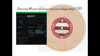 UVR5 Ultimate Vocal Remover Homemade Vinyl LP Restoration  Software Demo amp Before and After [upl. by Dnomyad]