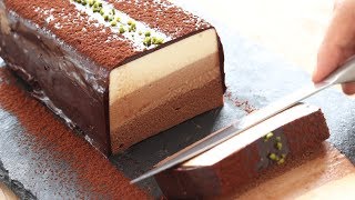 NoBake Chocolate Cheesecake＊Eggless amp Without Oven チョコレート・レアチーズケーキの作り方｜HidaMari Cooking [upl. by Leksehc103]