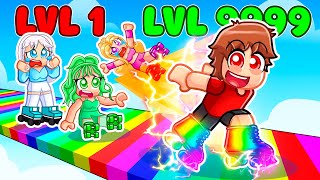 Level 1 vs Level 999 FASTEST SKATES in Roblox [upl. by Cavill]