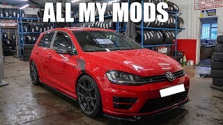 ALL MODS ON MY MK7 GOLF R [upl. by Irene]