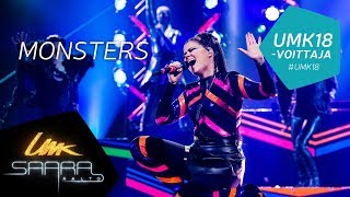 UMK18  Saara Aalto Monsters live  Euroviisuedustaja  Finnish Eurovision entry [upl. by Waly]