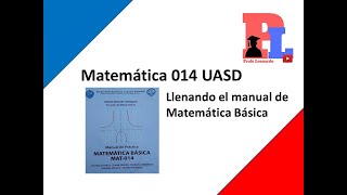 Matemática 014 UASD pág 28 [upl. by Odella972]