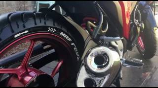 suzuki gixxer 155 exhaust modified [upl. by Anul]