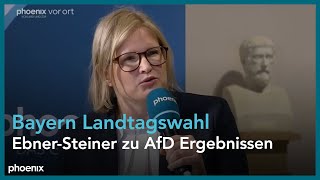 Katrin EbnerSteiner zu den Wahlergebnissen der AfD bei der bayrischen Landtagswahl am 081023 [upl. by Nerrak879]