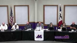 September 9 2024  Muscatine Schools Board Regular Meeting [upl. by Ahsienauq482]