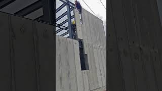 Cement board wall building construction process [upl. by Ispep]