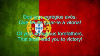 Portugal National Anthem English lyrics [upl. by Ecilahs]