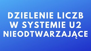 Dzielenie nieodtwarzające w systemie U2 [upl. by Marron]