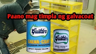 paano mag timpla ng epoxy primer galvacoat yellow [upl. by Alol]